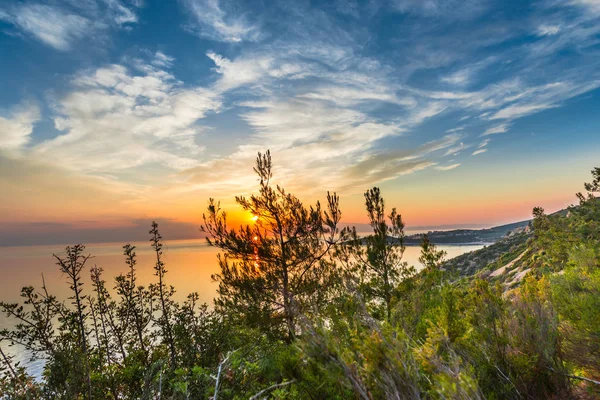 Amazing Sunset Seaside Warm Tones — Stock Photo, Image