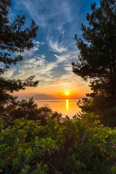 Amazing Sunset Seaside Warm Tones — Stock Photo, Image