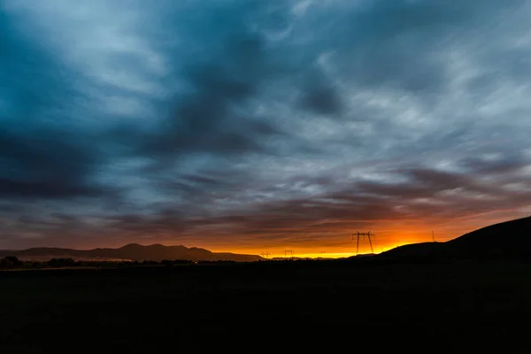 Bewölkter Himmel Bei Sonnenuntergang — Stockfoto