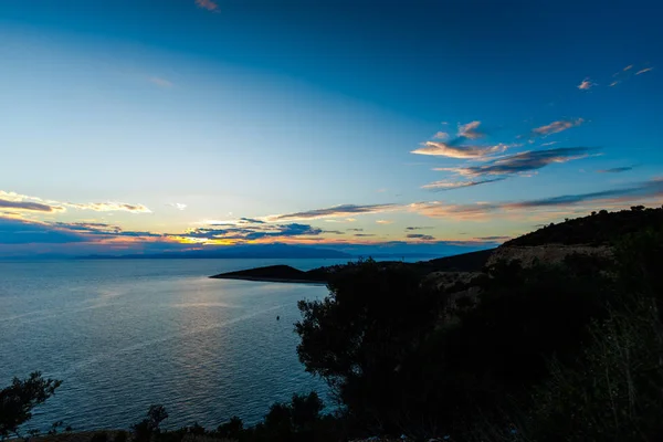 Ηλιοβασίλεμα Στη Θάλασσα — Φωτογραφία Αρχείου