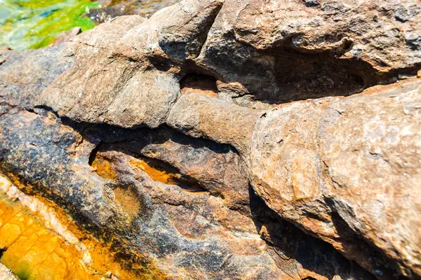 Sprucken Sten Textur Naturlig Bakgrund — Stockfoto