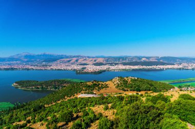 Güzel yaz deniz manzarası Yunanistan