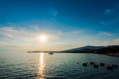 Denizin muhteşem günbatımı