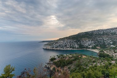 Güzel yaz deniz manzarası Yunanistan