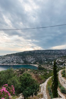 Güzel yaz deniz manzarası Yunanistan
