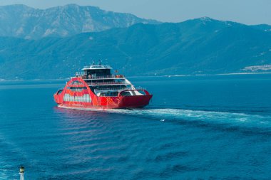 Yunanistan deniz manzarası, doğal arka plan.