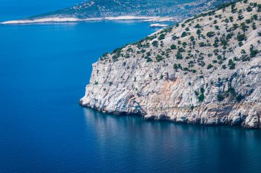 Güzel yaz deniz manzarası Yunanistan