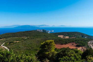 Güzel yaz deniz manzarası Yunanistan