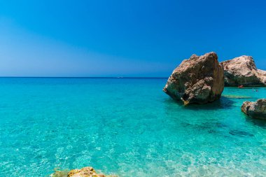 Güzel yaz deniz manzarası Yunanistan