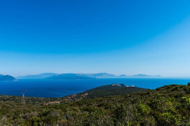 Güzel yaz deniz manzarası Yunanistan