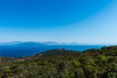 Güzel yaz deniz manzarası Yunanistan