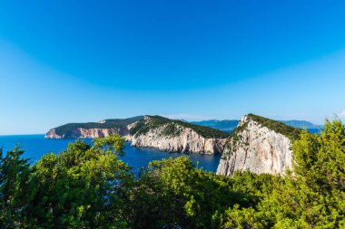Güzel yaz deniz manzarası Yunanistan