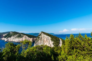 Güzel yaz deniz manzarası Yunanistan