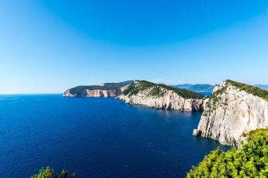 Güzel yaz deniz manzarası Yunanistan