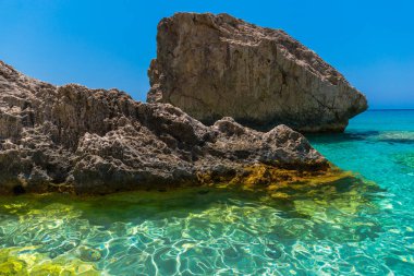 Güzel yaz deniz manzarası Yunanistan