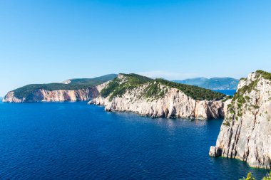 Güzel yaz deniz manzarası Yunanistan