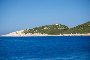 Güzel yaz deniz manzarası Yunanistan
