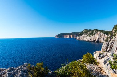 Güzel yaz deniz manzarası Yunanistan