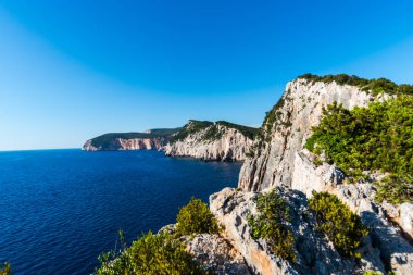 Güzel yaz deniz manzarası Yunanistan