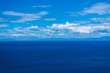 Yunanistan deniz manzarası, doğal arka plan.