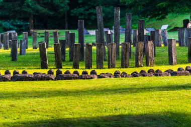 Sarmizegetusa Regia kalıntıları, andezit kutsal, Romanya.