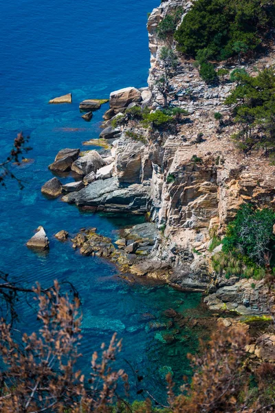 美丽的夏季海景在希腊 — 图库照片