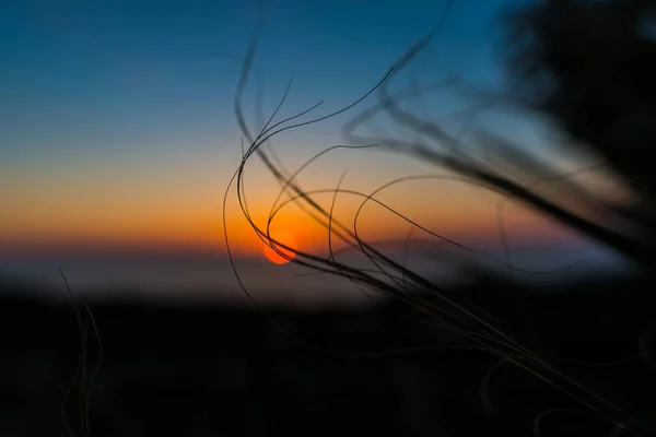 Fantastisk Solnedgång Vid Havet — Stockfoto