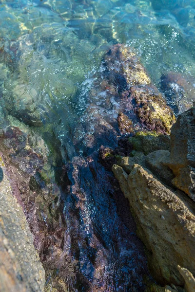 Acqua Dell Oceano Mare Roccioso — Foto Stock