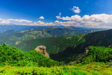 manzara Karpat Dağları, Romanya.