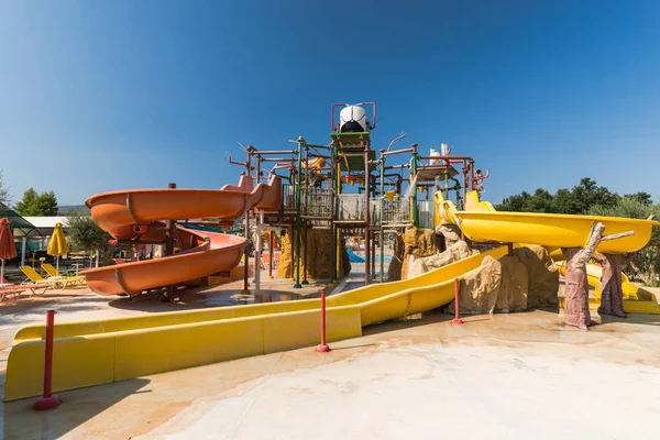 Zante Stadt Řecko Září 2016 Aquapark Sarakinado — Stock fotografie