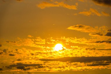 Gün batımı gökyüzü arka plan, doğa.