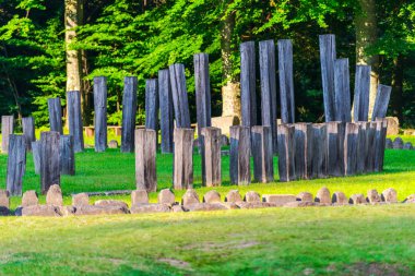 Sarmizegetusa Regia kalıntıları, andezit kutsal, Romanya.