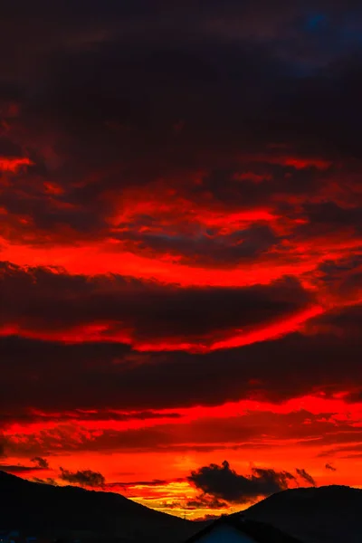 Sonnenuntergang Himmel Hintergrund Natur — Stockfoto