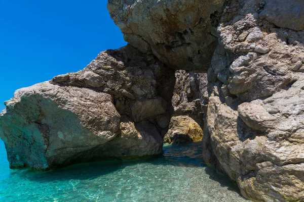Seascape Rocky Shore Greece — Stock Photo, Image