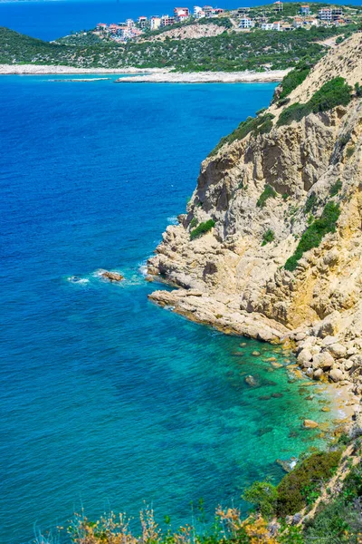 Seascape Rocky Cliff Greece — Stock Photo, Image