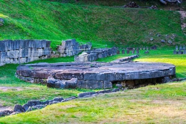 Sarmizegetusa Regia Ruins Andesite Sanctuaries Roménia — Fotografia de Stock