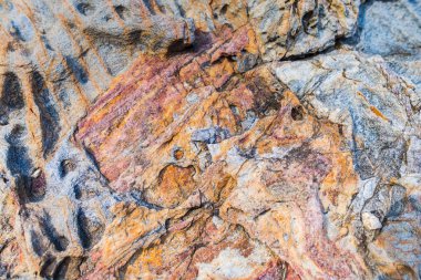 Dokulu taş yüzeyin yakın görünümü