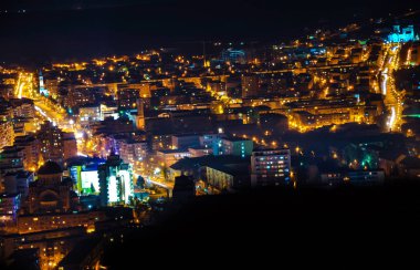 Deva şehir manzarası, Romanya.