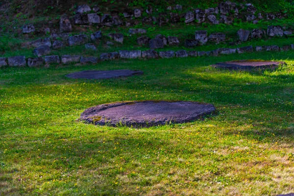 Sarmizegetusa Regia Ruins Andesite Sanctuaries Roménia — Fotografia de Stock