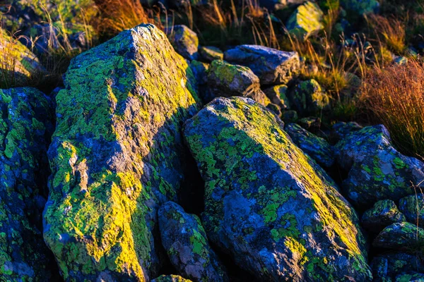 Stones Mountain Sunset Rays — Stock Photo, Image