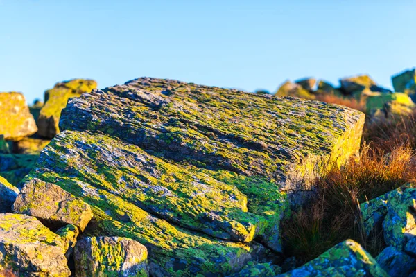 Камни Горе Лучах Заката — стоковое фото