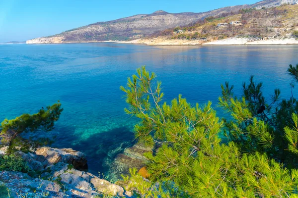 Seascape Tło Podróż Grecji — Zdjęcie stockowe