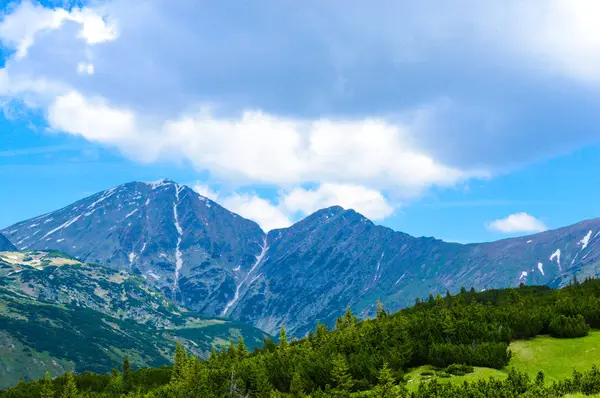 Paisagem Com Montanhas Roménia — Fotografia de Stock