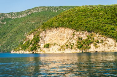 Seascape arka plan, Yunanistan doğa.