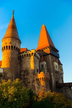 Eski Ortaçağ Kalesi, Corvimesti Kalesi, Hunedoara, Romanya.