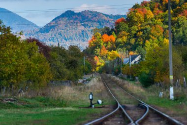 Dağların manzarası, Romanya.