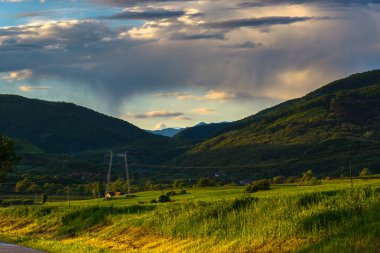 Bahar alanının manzarası