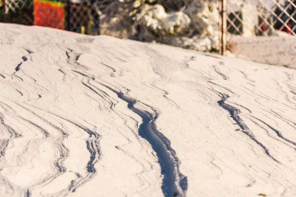 Сніговий Покритий Пейзаж Взимку — стокове фото