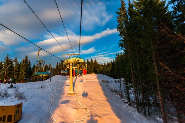 Ośrodek Narciarski Winter Predeal Clabucet Rumunia — Zdjęcie stockowe