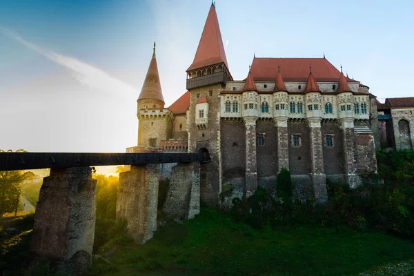 Старый Средневековый Замок Замок Корвимешти Хунедоара Румыния — стоковое фото